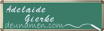 Adelaide Gierke Visitenkarte